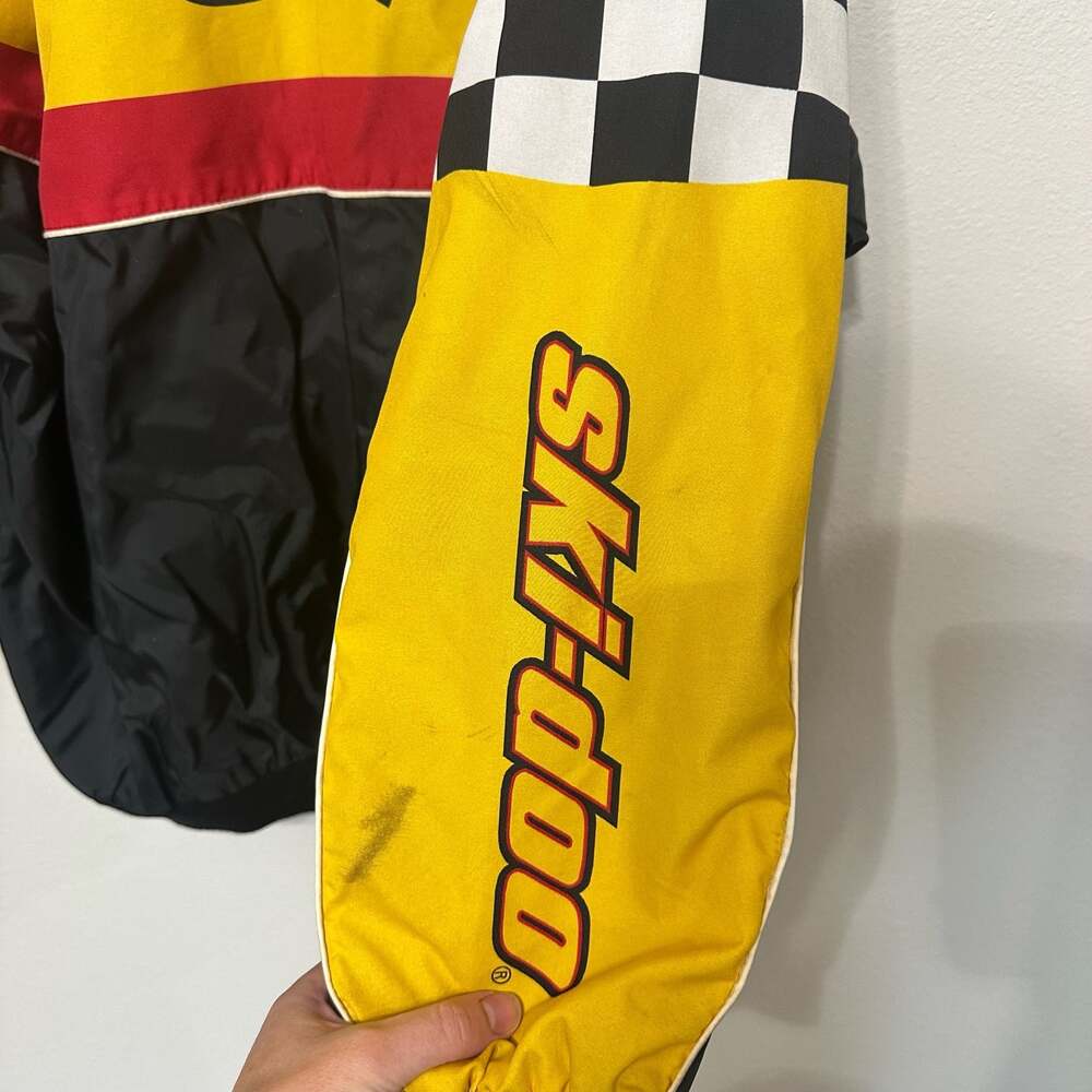 Vintage Ski-Doo Bombardier Summer Racing Jacket Adult TG/XL Checker SnoGear - Picture 7 of 13
